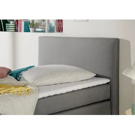 Home Affaire Boxspringbett HOME AFFAIRE "Eliana", grau, B:147cm L:210cm, Komplettbetten, Boxspringbett, inkl. Topper, in 4 Breiten, 3 Matratzenarten und 2 Härtegraden