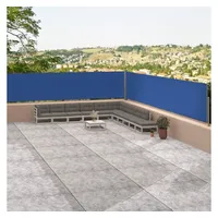 vidaXL Seitenmarkise Ausziehbar Blau 117x1200 cm