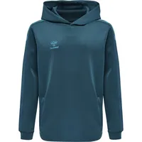 hummel Core XK Poly Hoodie Kinder blue coral 116