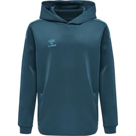 hummel Core XK Poly Hoodie Kinder blue coral 116