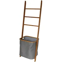 Hti-Living Handtuchleiter Ausführung Bambus Blau/Braun