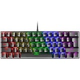 Mars Gaming MK60 Schwarz, Mechanische Gaming Tastatur FRGB, Antighosting, Switch Mechanischer Rot, US Sprache