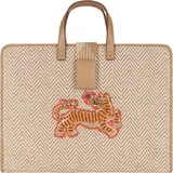 Oilily Libbya Laptop Sleeve, Notebooktasche, Mehrfarbig, Beige