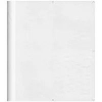 vidaXL Seitenmarkise 120 x 1000 cm Weiß Polyester