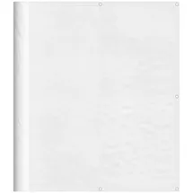 vidaXL Seitenmarkise 120 x 1000 cm Weiß Polyester