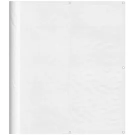 vidaXL Seitenmarkise 120 x 1000 cm Weiß Polyester