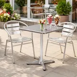 Mojawo Bistrogarnitur 3-teilig Aluminium