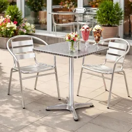 Mojawo Bistrogarnitur 3-teilig Aluminium