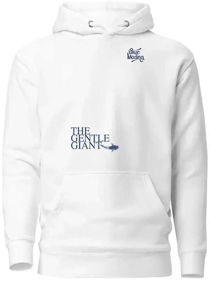 Blue Moana Whale Shark Kapuzenpullover - White - M
