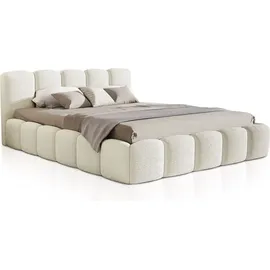 Juskys Polsterbett Catania 180 x 200 cm Creme