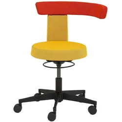 Mayer Sitzmöbel Multifunktionshocker »1263«, Breite: 64 cm, höhenverstellbar, Polyester, gelb