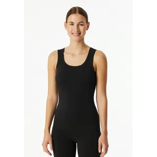 Schiesser Unterhemd Invisible Soft Warming flache Nähte, wärmend schwarz 42