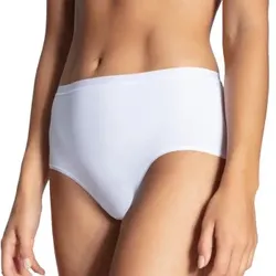 Calida Natural Comfort Brief Highwaist Weiß Baumwolle Medium Damen