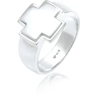 KUZZOI Ring Kreuz Silber 62
