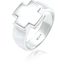 KUZZOI Ring Kreuz Silber 62