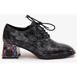 Artiker Schnürpumps Damen, Schwarz | Gr.: 37