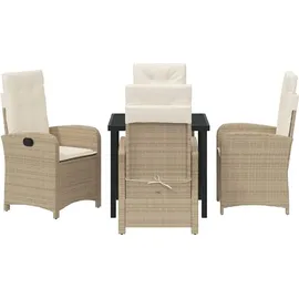 vidaXL Garten Essgruppe 5-tlg. Beige