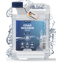 Mapeau 5L Keimreduziertes Wasser für Luftbefeuchter I Sauerstoff-Geräte, Inhalator, destilliertes Wasser für medizinische Zwecke CPAP, 5 Liter Kanister