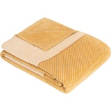 Ibena Wohndecke »Jacquard Decke Austin«, »Ibena einfarbig, Kuscheldecke gelb