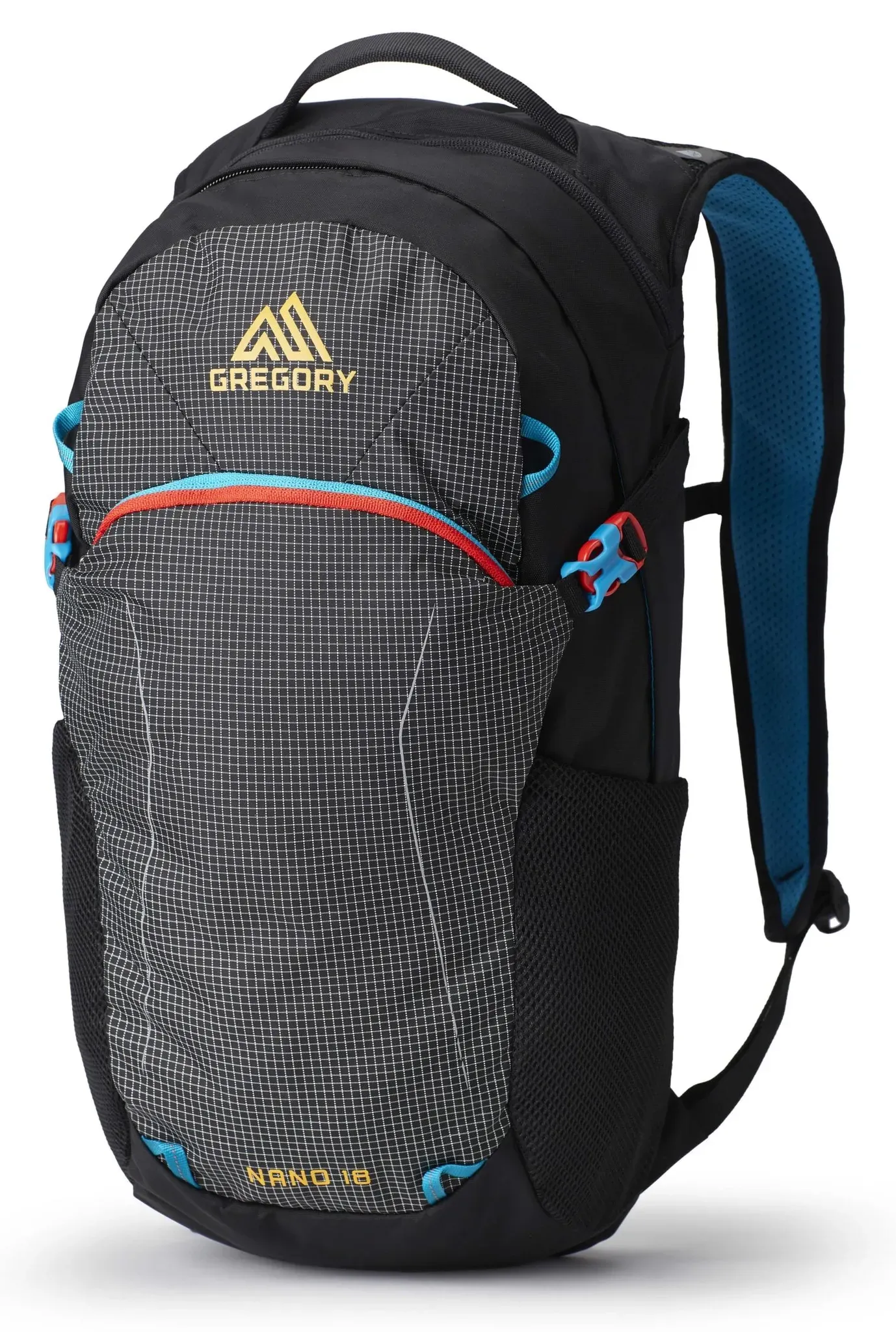 Gregory Nano 18 Tagesrucksack (Volumen 18 Liter / Gewicht 0,45kg / Rückenlängen von 33 bis 53,3cm) - Techno Black