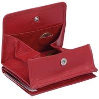 LEAS Wiener Schachtel mit RFID Schutz Echt-Leder, rot Special Edition