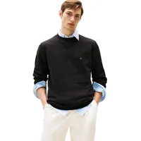 Tommy Hilfiger für Herren. MW0MW37232 Essential Fleece Crewneck Pullover schwarz (XXL), Lässig, Polyester