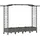 vidaXL Hochbeet mit Rankgitter und Dach 207 x 40 x 129 cm Hellgrau