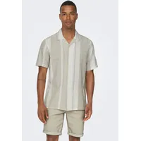 Only & Sons Kurzarmhemd »ONSCAIDEN SS STRIPE LINEN RESORT