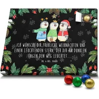 Mr. & Mrs. Panda Schoko Adventskalender Winterzeit Heilige drei Könige - Schwarz - Geschenk, Weihnachtsmann, Weihnachtszeit, Schokoladen Adventska... - Schwarz