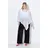MIAMODA Poncho oversized Glitzer-Strick Weiß 58-64