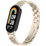 Strap-it Xiaomi Smart Band 10 Armband Stahl für Xiaomi Smart Band 10 - Polarstern - Butterfly-Verschluss