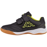 Kappa Unisex Kinder Kickoff K 260509K Sneaker,1140 black/yellow, 25