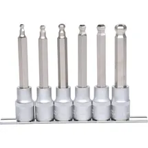 KS Tools 1/2" Bit-Stecknuss-Satz Innensechskant, 6-tlg.
