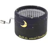 VOGGENREITER VOLT by Voggenreiter Spieluhr 1290 „Weißt du, wieviel Sternlein Stehen“, hochwertige mit Qualitäts-Spielwerk und Handkurbel, Robustes kindgerecht gestaltetes Gehäuse, Dunkelblau