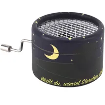 VOGGENREITER VOLT by Voggenreiter Spieluhr 1290 „Weißt du, wieviel Sternlein Stehen“, hochwertige mit Qualitäts-Spielwerk und Handkurbel, Robustes kindgerecht gestaltetes Gehäuse, Dunkelblau