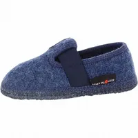 Haflinger Joschi Flache Hausschuhe blau, (Jeans 72), 25 EU - 25 EU