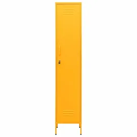 vidaXL Schließfachschrank Metall 35 x 46 x 180 cm Senfgelb