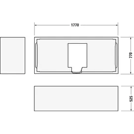 Duravit No.1 Rechteckbadewanne 80 x 180 cm 700492000000000