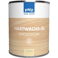 PNZ Hartwachsöl evolution farblos | Nachhaltig hergestellt mit regionalen Rohstoffen | besonders strapazierfähig | Arbeitsplatten, Holzmöbel, Holz-Boden, Gebinde:2.5L, Farbe:matt