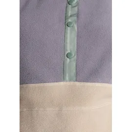 POLARINO Fleecepullover Sweatshirt Colourblocking Beige 44/46