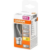 Osram LED Star Classic P25, klare Filament in Tropfenform,