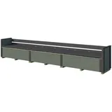 Weka Sitzbank Killarney Grau/Grün 50 x 63 x 285 cm