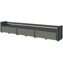 Weka Sitzbank Killarney Grau/Grün 50 x 63 x 285 cm