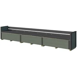Weka Sitzbank Killarney Grau/Grün 50 x 63 x 285 cm