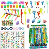 PRXYVLQT 76 Stücke Kindergeburtstag Mitgebsel Set,Partyspielzeuge,Schülerbelohnung, Goodie Bag Füllstoffe, Party Give Aways Party Favor Spielzeug Pinata Füllstoffe Beutel Karnevalspreise
