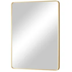 Spiegel  60 x 80 cm Liya , gold , Glas, Aluminium, Metall , Maße (cm): B: 60 H: 80