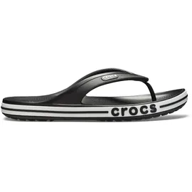 Crocs Unisex's Bayaband Flip Flop,Black/White,39/40 EU