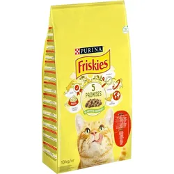 PURINA Friskies Katzenfutter mit Rind- und Hühnermix mit Gemüse 10kg + Überraschung für die Katze (Rabatt für Stammkunden 3%)