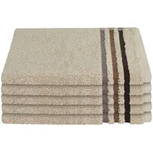 SCHIESSER Skyline Color Gästehandtuch 5 x 30 x 50 cm beige