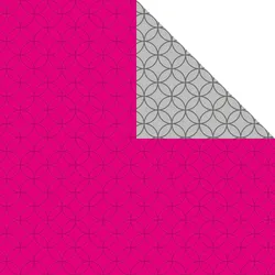 Geschenkpapier Rolle 50cm 50Meter pink/silber Circles